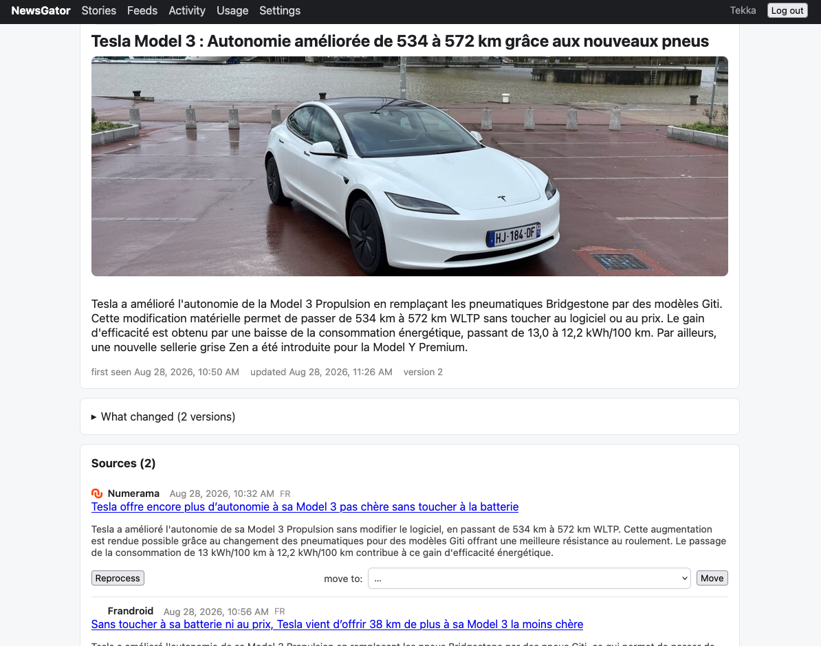 Story detail with merged summary and all sources